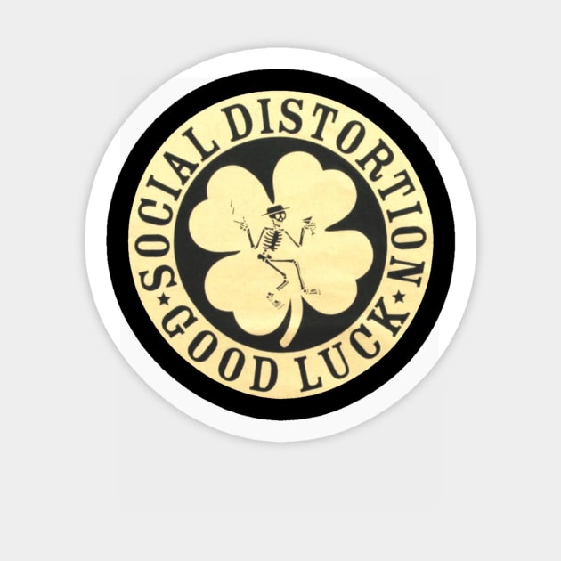 Social Distortion Good Luck Cool Sticker by Bone Perez